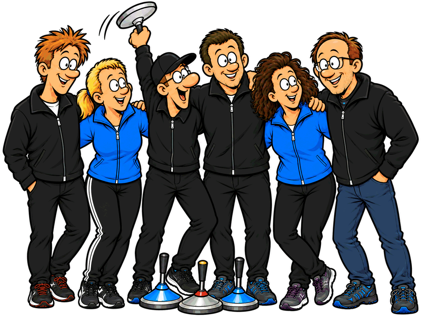 Eisstock-Comic-Szene